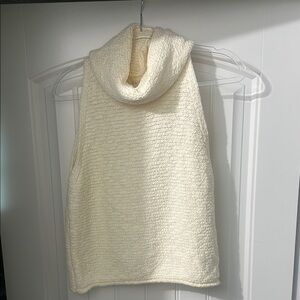 Cozy Cream Sleeveless Sweater